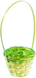 Корзина Азалия Декор d13 см бамбуковая зеленая