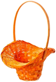 Корзина Азалия Декор Шляпа d22 см бамбуковая оранжевая