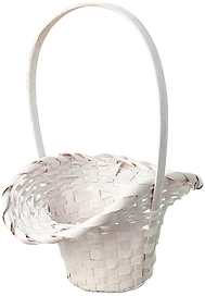 Корзина Азалия Декор Шляпа 29х22х15 cм ротанг белая