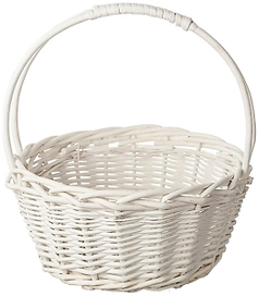 Корзина Азалия Декор d27 cм ива белая