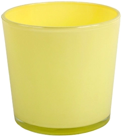 Кашпо NiNaGlass Влада d17 см 2 л стеклянное желтое