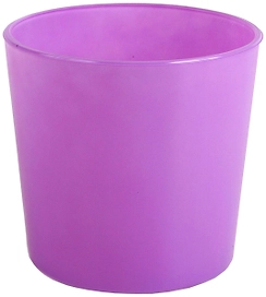 Кашпо NiNaGlass Влада d17 см 2 л стеклянное лиловое