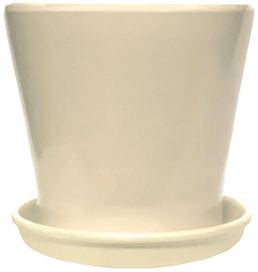 Горшок GARDEN SHOW d16,5 см 1,8 л керамический в ассортименте с поддоном