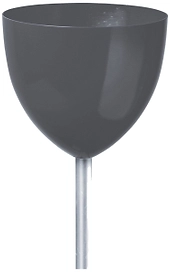 Горшок Scheurich Skypot M 210 d16 см полипропиленовый серый