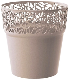 Кашпо Prosperplast Naturo d14,5 см полипропиленовое мокко