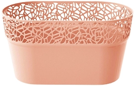 Кашпо Prosperplast Naturo 27,5х14,5х14,8 см полипропиленовое персиковое