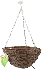 Кашпо Palisad Гиацинт d30 см подвесное полукруг коричневое