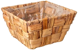 Кашпо Азалия Декор 17,5х17,5х10 cм деревянное в ассортименте