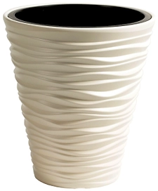 Кашпо Prosperplast Sand d34,5 см 35х35х39 см 11 л полипропиленовое кремовое