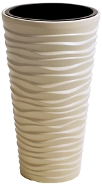 Кашпо Prosperplast Send Slim d34,9 см 11 л полипропиленовое кремовое