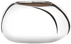 Кашпо Scheurich Pebble 432 d18 см керамическое серебряное