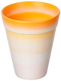 Кашпо Азалия Декор d9 см 0,35 л полипропиленовое оранжевое