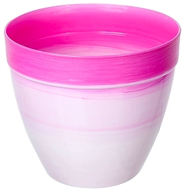 Кашпо Азалия Декор d16 см 1,5 л полипропиленовое розовое