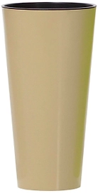Кашпо Prosperplast Tubus Slim Shine d15 см 2 л полипропиленовое кофейное