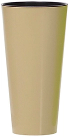 Кашпо Prosperplast Tubus Slim Shine d30 см 15 л полипропиленовое кофейное