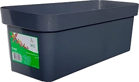 Ящик Darel plastic Эко 15х60х17 см полипропиленовый темный гранит