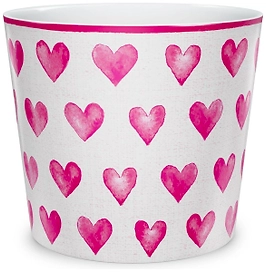 Кашпо Scheurich 870 Сердечко d13 см керамическое белое