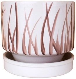 Горшок Имперета d11 см керамический белый