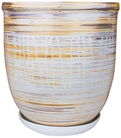 Горшок Прованс d21 см керамический бежевый