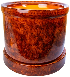 Горшок Цилиндр d35 см керамический коричневый