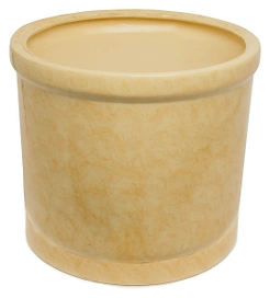 Горшок Цилиндр d40 см керамический бежевый