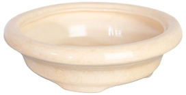 Горшок Бонсайница d30 см керамический бежевый