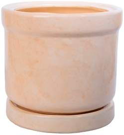 Горшок Цилиндр d18 см керамический бежевый