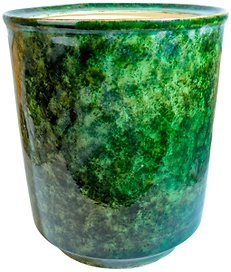 Вазон d33 см керамический зеленый