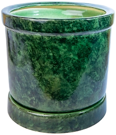 Горшок Цилиндр d25 см керамический зеленый