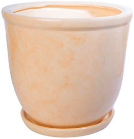 Горшок Кедр №2 d25 см 8 л керамический бежевый