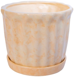 Горшок Кедр №1 d17 см керамический бежевый
