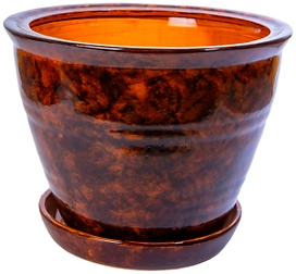 Горшок №11 d25 см керамический коричневый