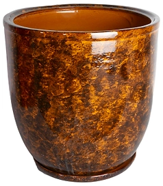 Горшок Кедр №4 d36 см керамический коричневый