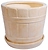 Горшок Кадка №2 d20 см керамический бежевый
