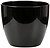 Кашпо Scheurich Шварц 920 d25 см керамическое черное