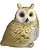 Фигурка Сова золотая 18х14 см