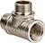 Тройник латунь никелированная VALTEC VT1330004 1/2" 