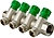 Коллектор с вентилями латунь никелированная VALTEC 3/4"-1/2"