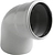 Отвод ВК ПП 110х87, серый, RTP