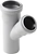 Тройник ВК ПП 50/50х45, серый, RTP