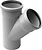 Тройник ВК ПП 110/110х45, серый, RTP