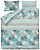 Комплект постельного белья Коллекция бязь двуспальный cеро-синий