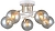 Потолочная люстра J-Light Mali 1123/5C