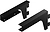 Кронштейны для полки Larvij L9096BL черные 163x18x70 мм 2 шт