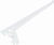 Кронштейн для полки 400816 белый 200х80х1 мм