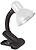 Настольная лампа для рабочего стола ЭРА N-102 Е27 40 Вт на прищепке белая