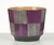 Кашпо Шойрих 831 Твид рубин фиолетовый-серый керамическое D14 H14