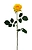 Искусственное растение Роза 65 см желтая