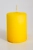 Свеча EVIS Столбик парафиновая цилиндрическая жёлтая Н 80 мм