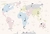 Флизелиновые обои ATELIERO фотообои Карта мира 40-8154 4х2,7 м